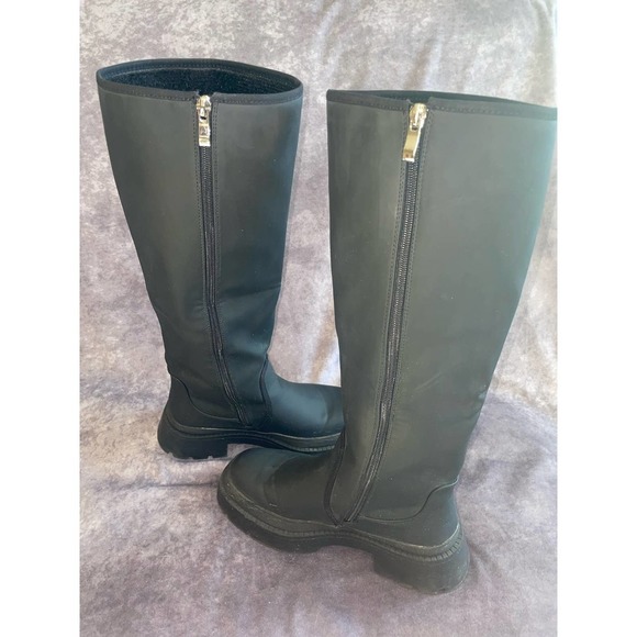 Vivianly Womens Size 38 ( 7 ) Black Winter Boots - Picture 3 of 4